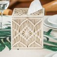 thumbnail image 2 of 4X Caja de Pañuelos de Papel, Decoración , Soporte Cuadrado para Pañuelos Papel con Hebilla Cuentas, Servilletero Macramé, Organizador de Pañuelos Papel,Decoración del Hogar, 2 of 5