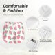 thumbnail image 4 of Balery Strawberry Pantalones cortos deportivos para mujer con forro y dos bolsillos, elásticos, para entrenamiento, gimnasio, yoga-XX-Large, 4 of 7