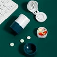 thumbnail image 4 of Injueey Divisor de pastillas 4 en 1, taza de agua, ranura en forma de V portátil, divisor de tableta antideslizante, trituradora para Type10 NO10, 4 of 6