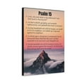 thumbnail image 2 of Scripture Walls Psalm 15 Abide in God's Sanctuary Mountain Bible Chapter Canvas Christian Wall Art Ready to Hang Unframed, 2 of 18