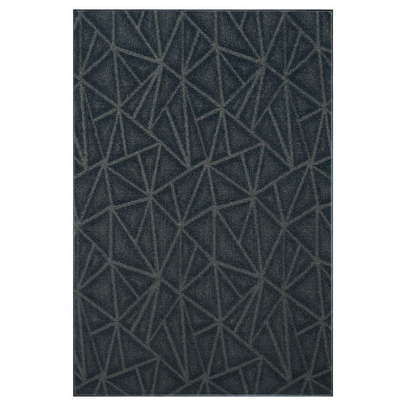 Furnish My Place Indoor/Outdoor Rug Navy 4' x 6', Made in Usa, Area Rugs Great for Kids, Pets, Event, Wedding