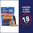 thumbnail image 6 of Pet Factory 100% Made in USA Beefhide Chip Rolls Assorted Flavors (Beef & Chicken) 5", 18 Count, 6 of 12