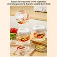 thumbnail image 5 of 1.3L Fermentation Crock Food-Grade Plastic Pickle Press Container with Mesh Filter Weighted Plate for Kimchi Sauerkraut Making, 5 of 9