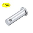 thumbnail image 1 of Pasadores de Clevis de Un Solo Agujero - 10mm x 30mm Cabeza Plana de Acero Sólido con Recubrimiento de Zinc 4Pcs, 1 of 5