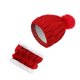 thumbnail image 2 of Qarigey Gorros de invierno para mujer, gorros decorativos a la moda, gorro grueso, bufanda, cuello de piezas de punto de ganchillo encantador Sombreros Rojo Qarigey AP010453-06, 2 of 6