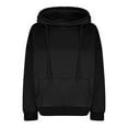 thumbnail image 5 of Pullover Hoodie Women, Girls Sweatshirts and Hoodies Plain Sweatshirt Tracksuits Essential Long Sleeve Gym Top with Pocket Drawsting for Gym, Lightweight Workout, Running, Daily Leisure, 5 of 6