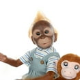 thumbnail image 2 of Decdeal 21 pulgadas Realista Baby Monkey Doll Realista Reborn Baby Monkey Hecho a mano Pintura detal Abanopi Muñeca, 2 of 6