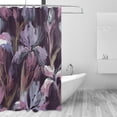 thumbnail image 2 of Coolnut Blooming Iris Flower Shower Curtain Waterproof Fabric Shower Curtain 60" W x 72" H Shower Curtain Set with Hooks for Bathroom Decor, Machine Washable, 2 of 6