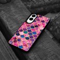 thumbnail image 4 of WIRESTER Shockproof Soft Rubber Cover Case for Samsung Galaxy S25 Edge 6.7 inch 2025, Pink Mermaid Scales, 4 of 5