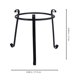 thumbnail image 2 of unbranded Soporte Para Macetas De Hierro Negro Ideal Para Y Jardín Decorativo, 2 of 8