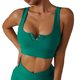 thumbnail image 1 of Sujetador Deportivo Alta Resistencia A Prueba De Golpes Secado Rápido Transpirable Cuello En U Bralette Sin Costuras para Correr Yoga Verde XL, 1 of 6