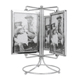 thumbnail image 1 of Fyydes Metal Home Rotating Photo Picture Frame Restaurant Rotating Menu Frame for 4x6in Photo,Metal Photo Frame,Table Decoration, 1 of 10