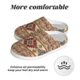 thumbnail image 6 of Daiia Traditional Tribal Aztec Print Women’s Fuzzy Slippers Memory Foam Lightweight House Shoes Cozy Loafer Flannel House Shoes-39/40, 6 of 7
