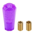 thumbnail image 1 of Perilla de cambio de marcha para coche Unique Bargains 10cm, perilla de cambio frontal universal para vehículos automáticos y manuales, acrílico púrpura con 2 adaptadores, 1 set, 1 of 6