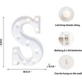 thumbnail image 3 of MAMOWEAR LED Letter Lights Sign Light Up Letters Sign Battery Powered for Wedding Birthday Party Christmas Lamp Bar Home Decoration, 3 of 5