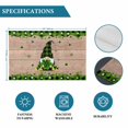 thumbnail image 6 of St. Patrick's Day Placemats Set of 4, Green Shamrocks Gnomes Plaid Wood Placemats for Dining Table, Place Mats for Kitchen Tabletop, Waterproof Wipeable Dining Table Mats Set, 6 of 9
