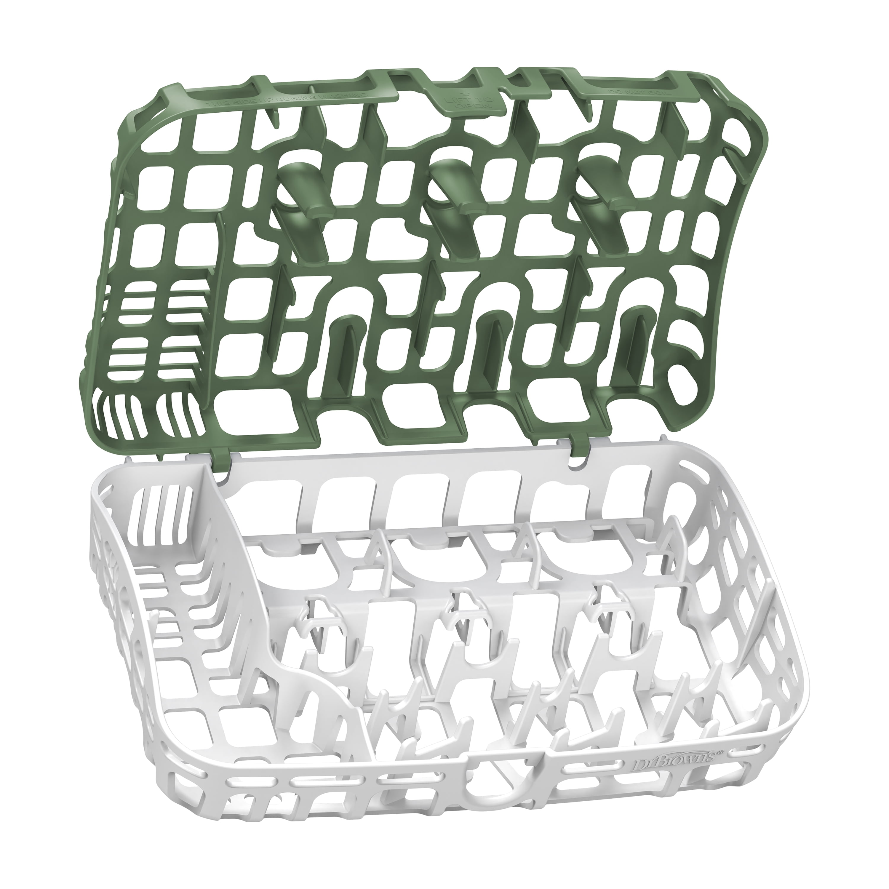 Dr. Brown's Dishwasher Basket for Small Baby Bottle Parts, Pacifiers, Accessories, Green, 1-Pack