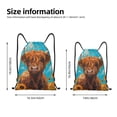 thumbnail image 2 of Fotbe Cute Cow Sunflowers Art Bolsa Mochila con Cordón Estampada, Bolsa de Gimnasio Deportiva, Bolsa Cinch, Bolsa con Cordón para Hombres y Mujeres-Medium, 2 of 6