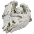 thumbnail image 2 of Diva At Home 10-Inch Sleeping Angel Baby with Wings Outdoor Garden Statue, 2 of 4