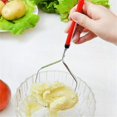 thumbnail image 2 of 2 Pcs d'Assiette à Ricer en Acier Inoxydable avec Poignée de Cuisine, 2 of 8