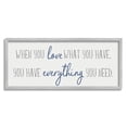 thumbnail image 3 of Stupell Industries Love What You Have Quaint Phrase Blue Grey, 13 x 30, Designed by Anna Quach, 3 of 5