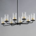 thumbnail image 2 of 11848CDABBK-Maxim Lighting-Sleek - 8 Light Chandelier-Antique Brass/Black Finish    -Traditional Installation, 2 of 2