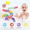 thumbnail image 2 of Bath Toys taseyok para niños pequeños con aerosoles de ducha y tobogán con forma de elefante, 2 of 7