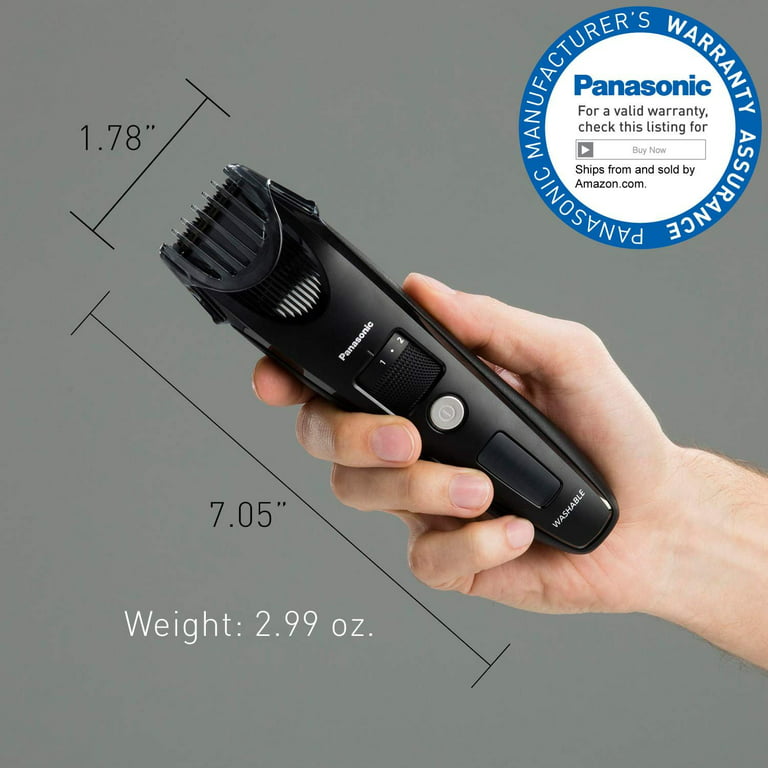 Afstemning Kantine Vej Panasonic Beard Trimmer for Men Cordless Precision Power, Hair Clipper with  Comb Attachment and 19 Adjustable Settings, Washable, ER-SB40-K -  Walmart.com