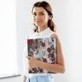 thumbnail image 6 of Red Roses and Butterflies 3 Ring Hardcover Binders 1.5in Round Rings for Letter-Size Folder Paper Organizer Pockets for Office Student Recipe, 6 of 9