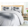 thumbnail image 5 of Ambesonne Grey Duvet Cover Sets, American Football Motif, 2-Queen, Grey Pale Grey White, 5 of 7