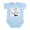 Sky Blue, variant on CafePress - Dachshund 1 Infant Bodysuit - Baby Light Bodysuit, Size Newborn - 24 Months