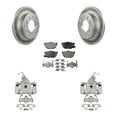 thumbnail image 1 of Transit Auto Rear Disc Brake Caliper Coated Rotors and Semi-Metallic Pads Kit for Car Hyundai Tiburon KCG-100194P, 1 of 11