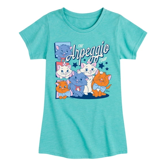 The Aristocats - Arpeggio Tour - Youth Girls Fitted Short Sleeve T-Shirt