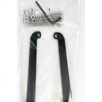 Exposed Rack 8009914 Front Brackets & Bolts for 2018 Jeep Wrangler JL, Black