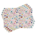 thumbnail image 1 of Ambesonne Cartoon Place Mats Set of 4, Hearts Musical Notes, Standard Size, Multicolor, 1 of 6