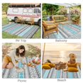 thumbnail image 4 of Alfombra exterior GAOMON, 274x366 cm, impermeable, plegable, azul/gris, 4 of 6