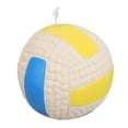 thumbnail image 4 of Pelota divertida para mascotas, juguete interactivo resistente para perros, juguetes de limpieza de dientes para masticar, látex seguro para perros pequeños y medianos, voleibol L, 4 of 13
