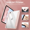 thumbnail image 3 of Fintie Hybrid Slim Case for iPad (A16) 11th Generation 11 Inch (2025), iPad 10th Generation 10.9 Inch (2022), with Clear Transparent Back, Rose Gold, 3 of 11