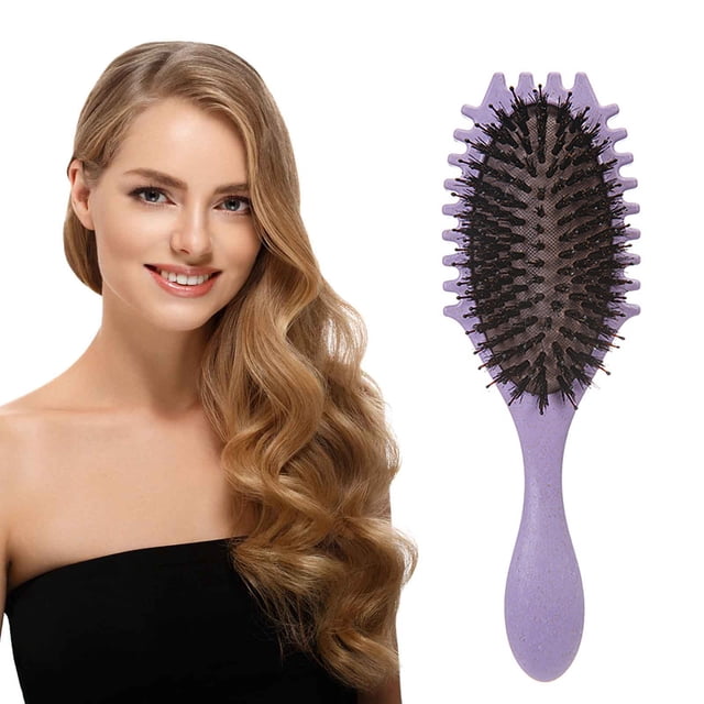 Fiudx Ofertas Relámpago Rizador De Paja Definir Cepillo De Peinado Cepillo Para Cabello Rizado Cepillo Rizador Para Cabello Rizado Cepillo Para Cabello Seco Y Húmedo Cepillo Desenredante Curvado Y Ve