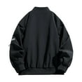 thumbnail image 3 of Men's Jackets Big and Tall 4X Solid Color Long Sleeved Round Neck Casual And Fashionable Workwear Jacket, 3 of 7