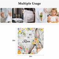 thumbnail image 5 of Easter Cloth Napkins, Spring Farmhouse Vintage Bunny Flower Wood Grain Washable and Reusable Dinner Napkins Set of 8, Table Napkin for Kitchen Party Birthday Wedding Hotel Housewarming 20"x20", 5 of 9