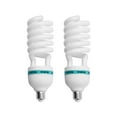 thumbnail image 1 of 2pcs Spiral Fluorescent Light Bulb 135W 5500K Daylight E27 Socket Energy Saving for Studio Photography Video Lighting, 1 of 7