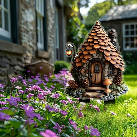 Tupukom Garden Stake Decor for Outside Plant Pot Stakes Flower Beds Garden Stake Decor Garden Accessories Gifts for Mom Women