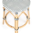 thumbnail image 3 of Butler Specialty Company Tabouret de Comptoir Rond en Rotin de 24 Po - Blanc et Bleu Marine, 3 of 6