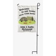 thumbnail image 4 of Printtoo White Welcome To Our Home Away From Home Retro Camp Trailer CampingFlagCustom Personalized Camping Flags For Campers Double Sided CampsiteFlag, 4 of 4
