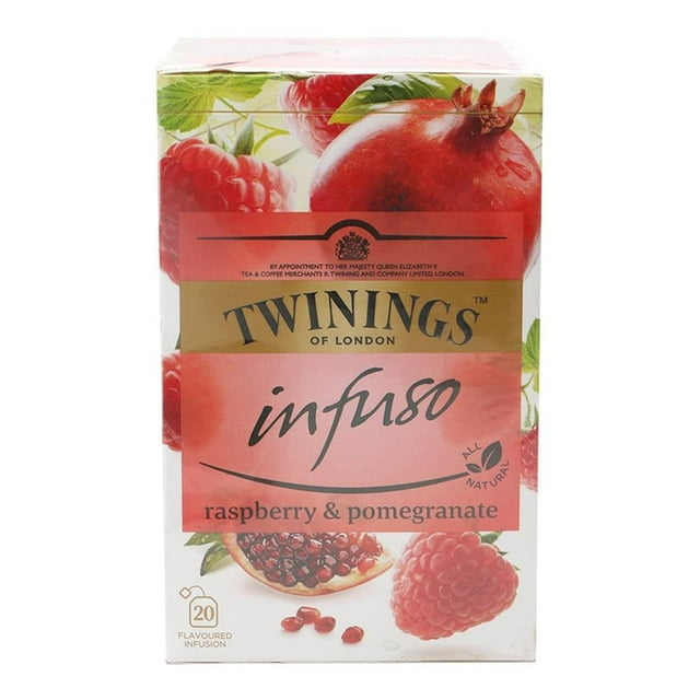 Infusión Twinings de frambuesa y granada 20 sobres de 2 g c/u