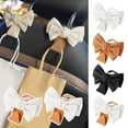 thumbnail image 4 of 2 PCS Car Seat Headrest Hooks, Cute Bow Shaped Vehicle Backseat Storage Hooks, Leather Bow Shaped Car Purse Hook Hanger for Purses/Coats/Umbrellas,etc, 4 of 7