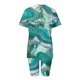 thumbnail image 5 of Puntoco Mujer Verano Manga Corta V-Cuello Tops Pantalones Cortos Cómodo Homewear Traje De Dos Piezas Conjuntos Liquidación Puntoco Puntoco-5238, 5 of 7