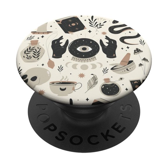 Empuñadura para teléfono móvil, diseño PopSocket, diseño de brujas de Halloween