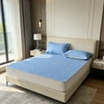 thumbnail image 4 of Ice Silk Mat Set Breathable Mattress Topper Soft Nylon for Cooling Comfort Dorm Bedroom, 4 of 6